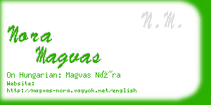 nora magvas business card